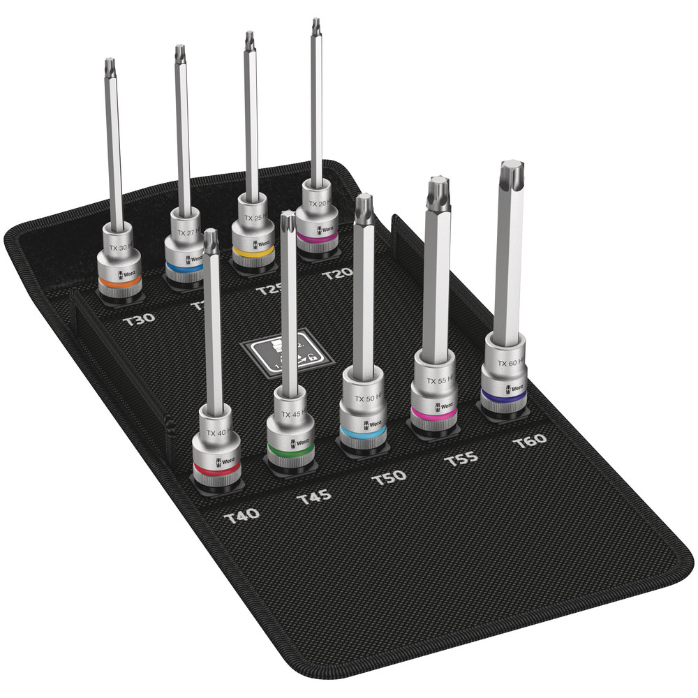Jeu de douilles à embout avec fonction de retenue 8767 C TORX HF 3 WERA - 05004212001