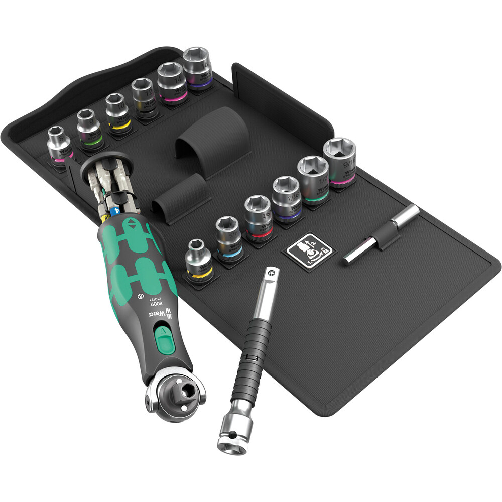 Jeu de cliquet Zyklop Pocket 8009 Zyklop Pocket Set 4 Wera - 05004285001
