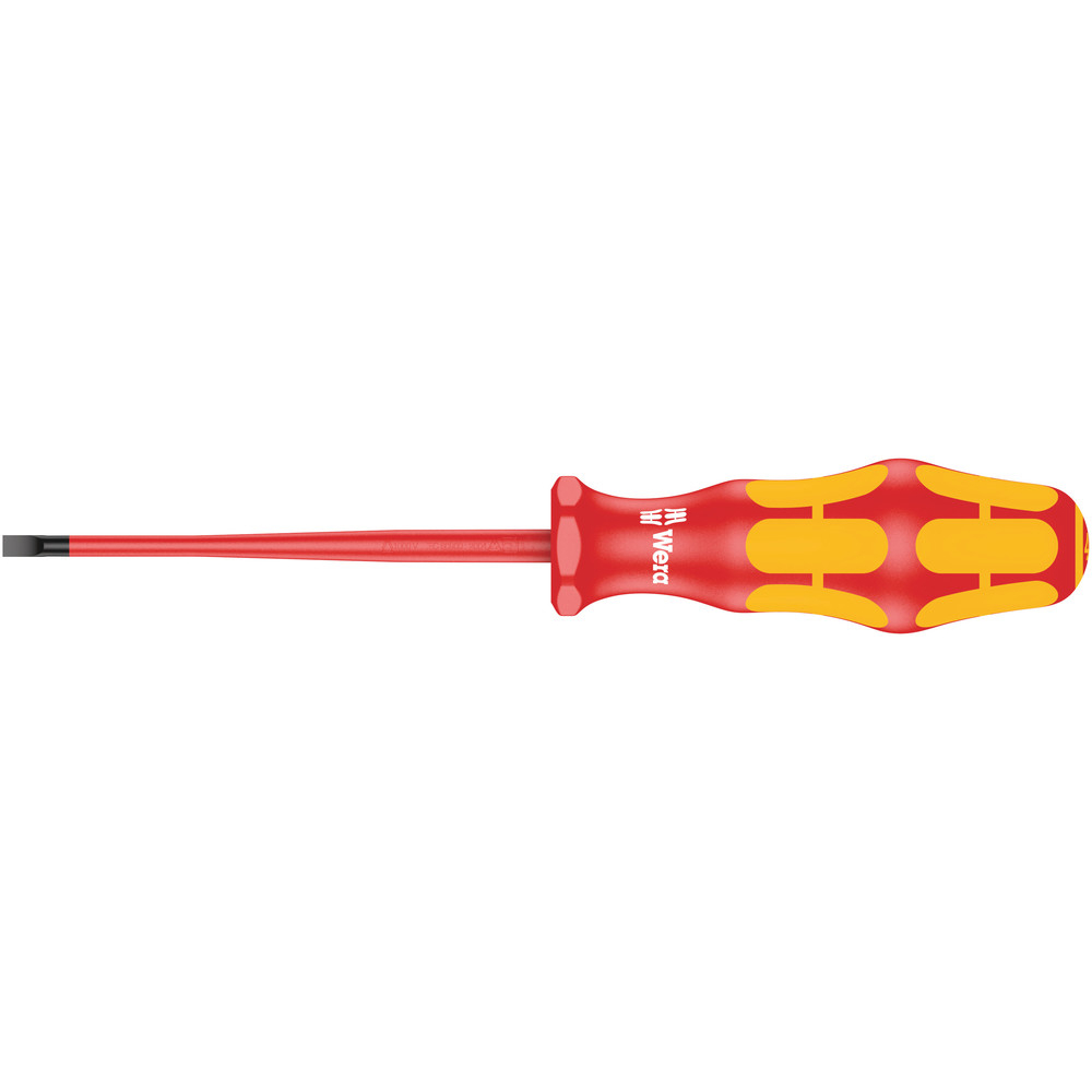 Tournevis VDE isolé pour vis à fente, avec lame à diamètre réduit 160 iS 0,8 x 4,0 x 100 mm WERA - 05006441001