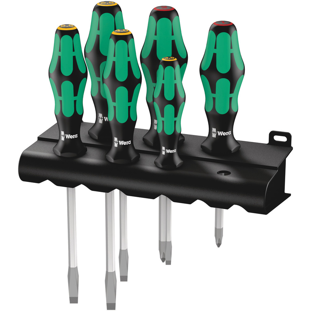 Rack Jeu de tournevis Kraftform Plus Lasertip + Rack 334 SK/6 WERA - 05007680001