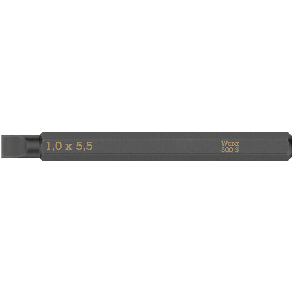 Embouts pour vis à fente 800 S 1,0 x 5,5 x 70 mm Wera - 05018141001