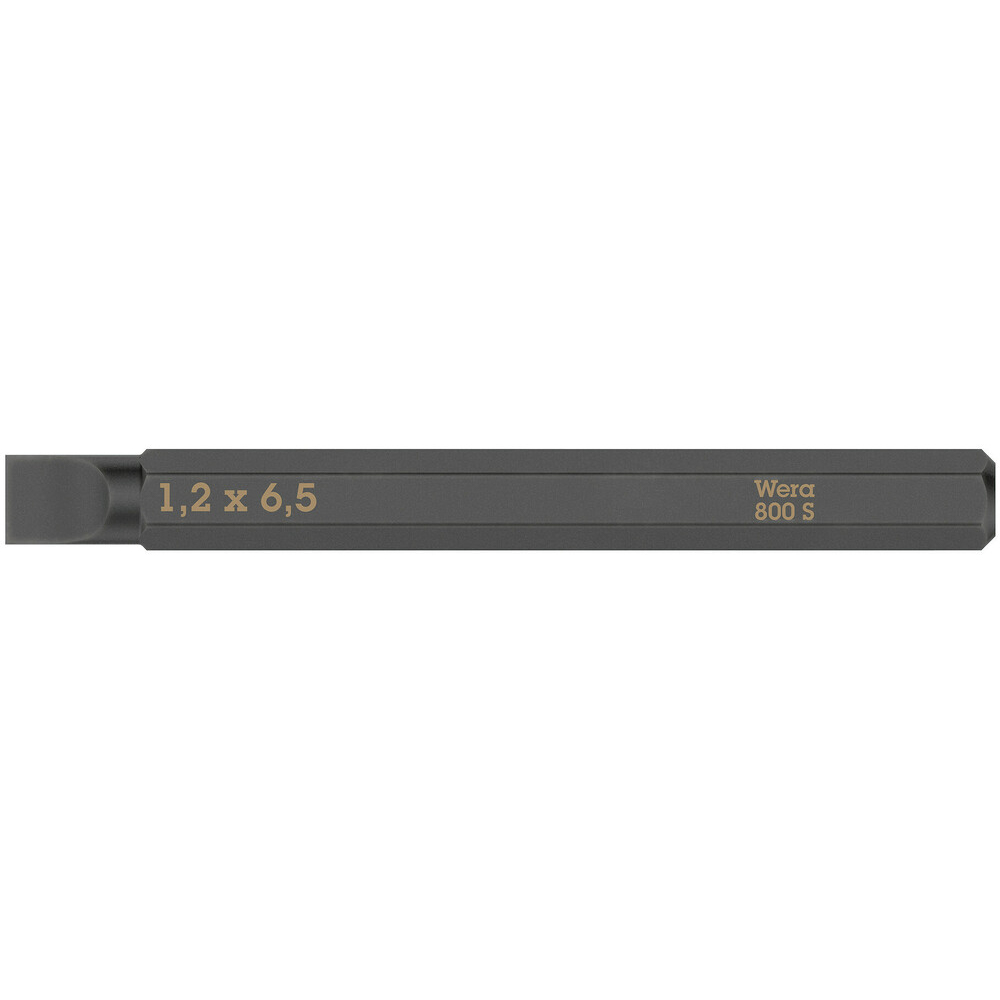 Embouts pour vis à fente 800 S 1,2 x 6,5 x 70 mm Wera - 05018142001