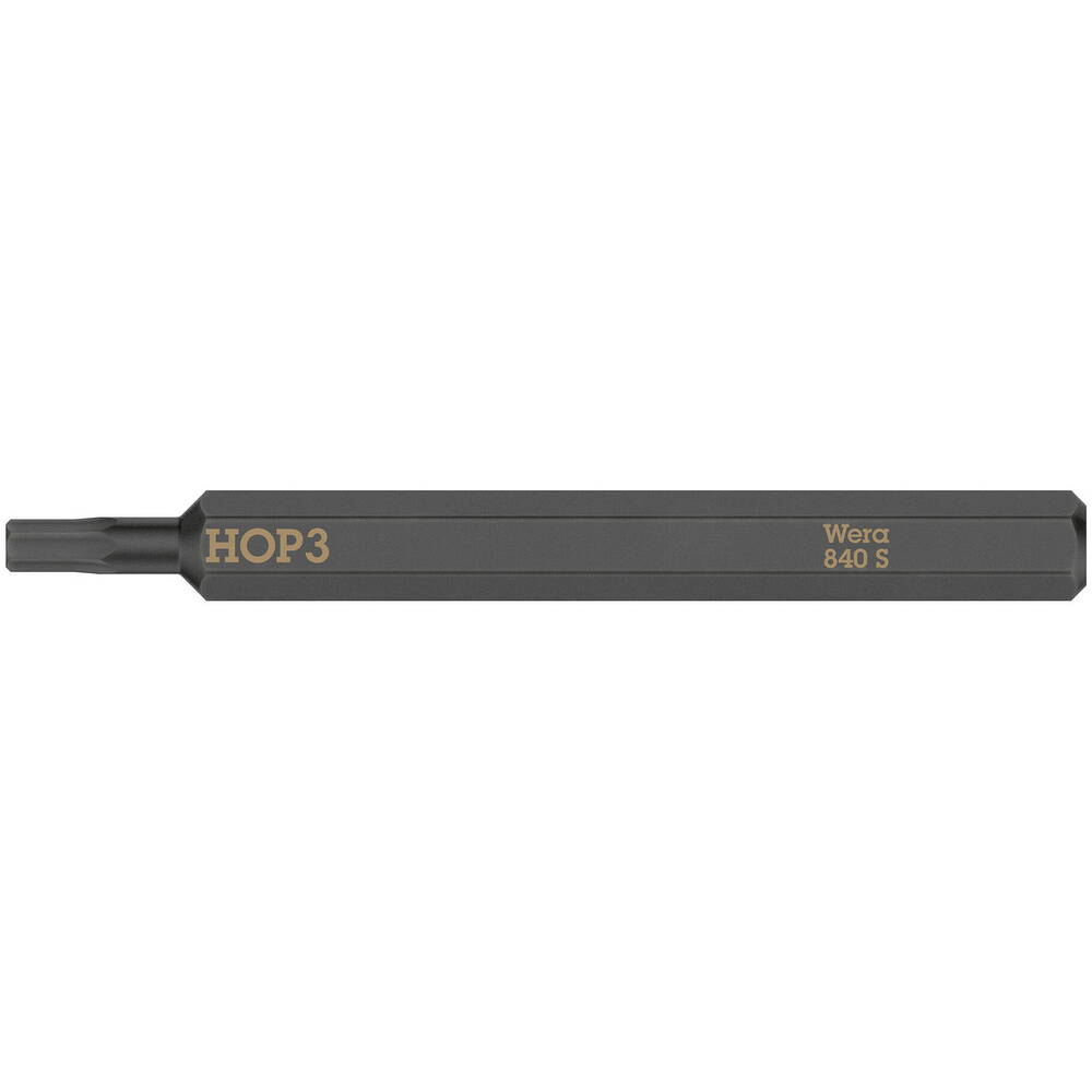 Embout standard extra rigide à 6 pans creux 840 S Hex-Plus 3,0 x 70 mm Wera - 05018150001