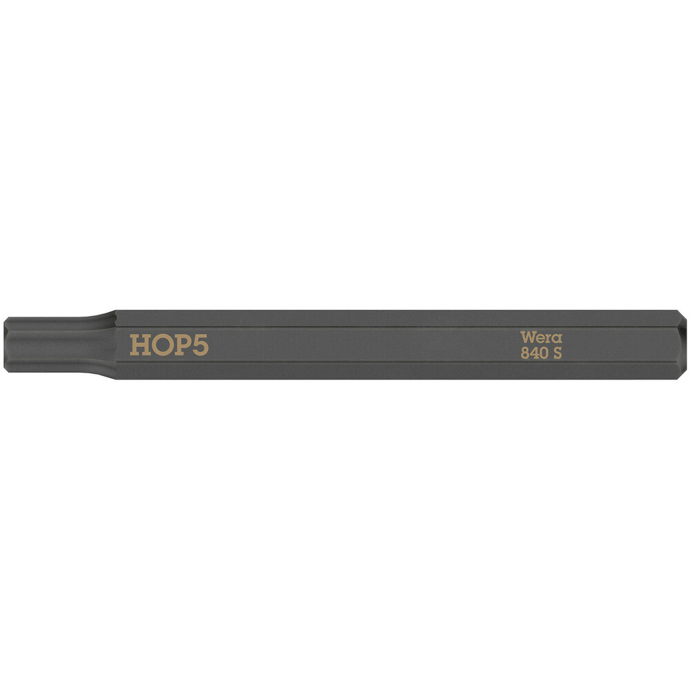 Embout standard extra rigide à 6 pans creux 840 S Hex-Plus 5,0 x 70 mm Wera - 05018152001