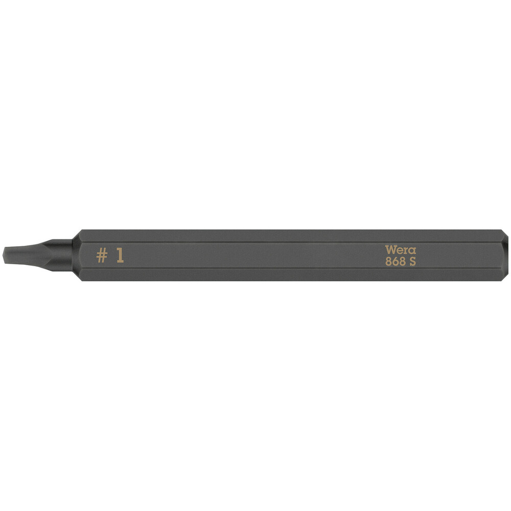 Embout standard extra rigide p.vis carrée 868 S # 1 x 70 mm Wera - 05018171001