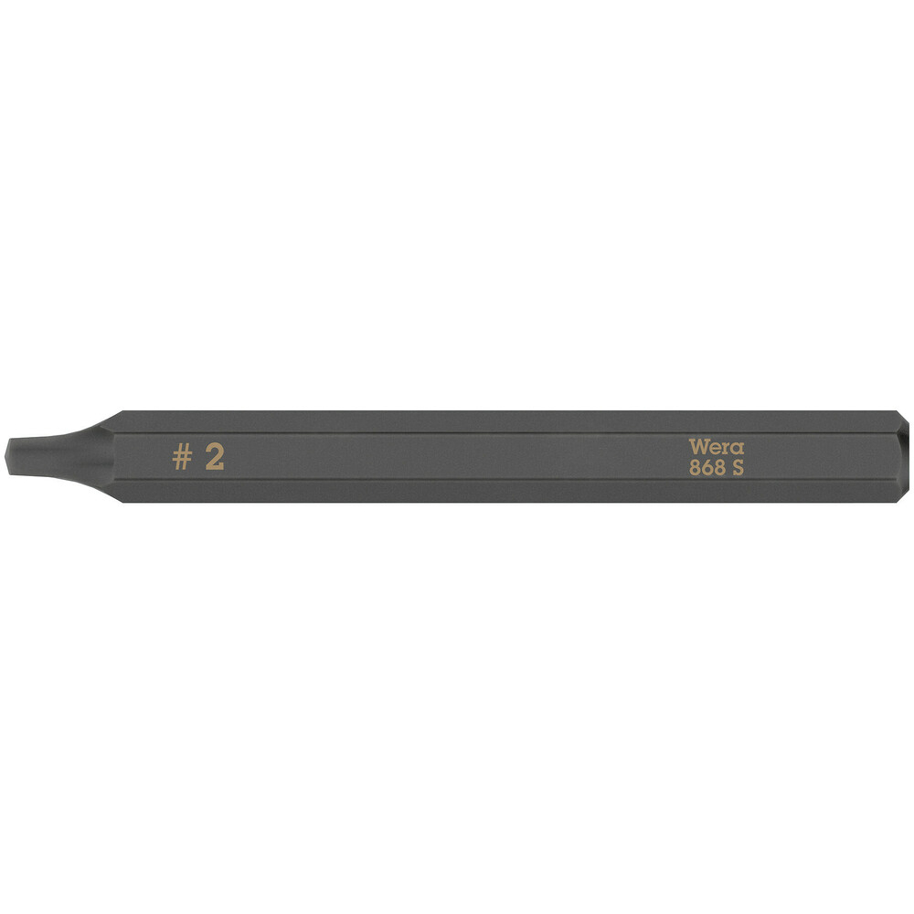 Embout standard extra rigide p.vis carrée 868 S # 2 x 70 mm Wera - 05018172001