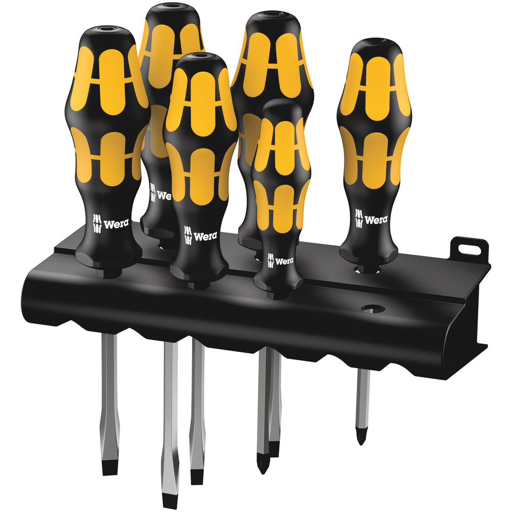 Assortiment de 6 tournevis burins Kraftform Plus Wera - 05018283001