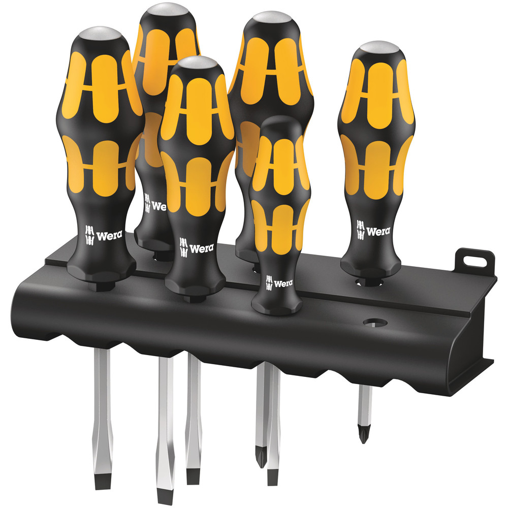 Jeu de tournevis Kraftform Wera : le tournevis-burin + Rack 932/918/6 WERA - 05018287001