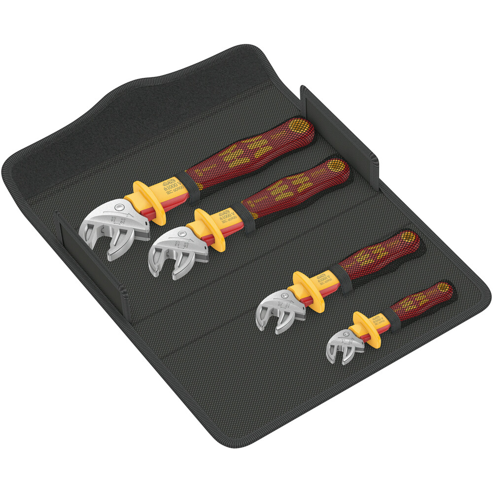 Jeu de clé à fourche auto-ajustable 6004 Joker VDE 4 Set 1 Wera - 05020170001