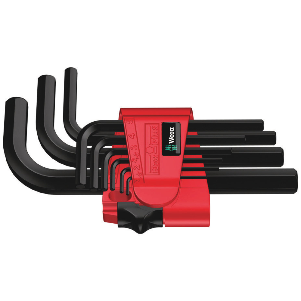 Jeu de clés mâles coudées, syst. métrique, BlackLaser 950/9 Hex-Plus 7 WERA - 05021737001