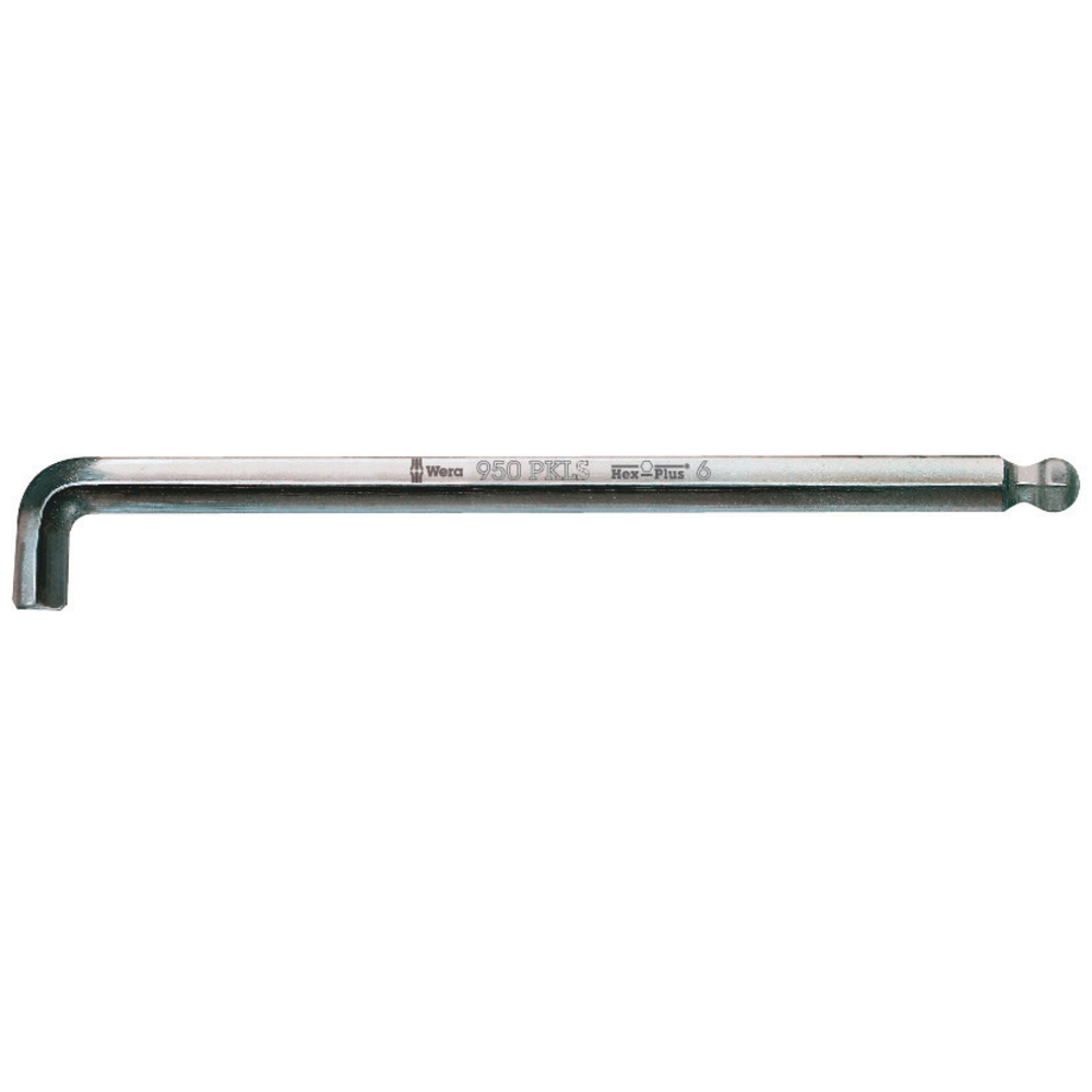 Clés mâles coudées, syst. métrique, chromées 950 PKLS Hex-Plus 3,0 WERA - 05022043001