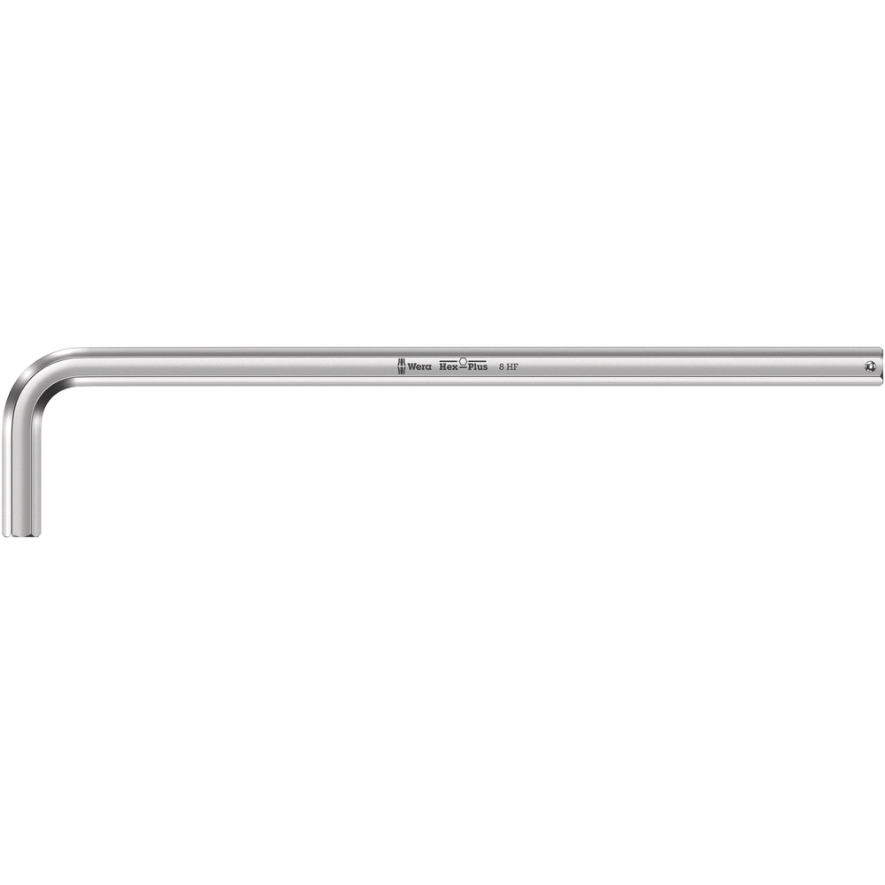 Clés mâles coudées, syst. métrique, chromées, avec fonction de retenue 950 L Hex-Plus HF 8,0 WERA - 05022124001