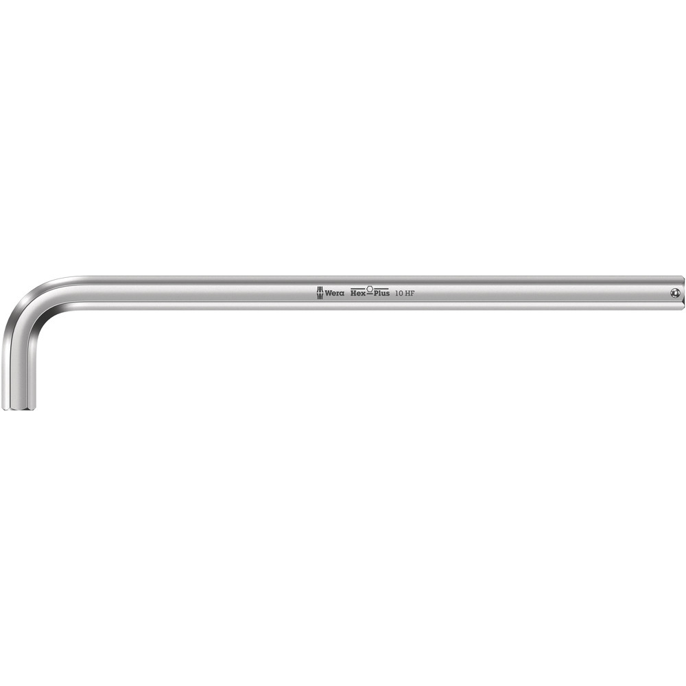 Clés mâles coudées, syst. métrique, chromées, avec fonction de retenue 950 L Hex-Plus HF 10,0 WERA - 05022125001