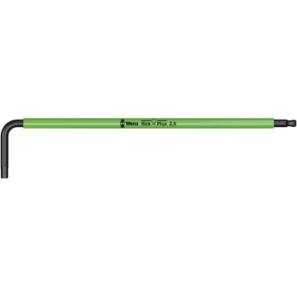 Clés mâles coudées Multicolour, syst. métrique 950 SPKL Hex-Plus 2,5 vert clair WERA - 05022604001