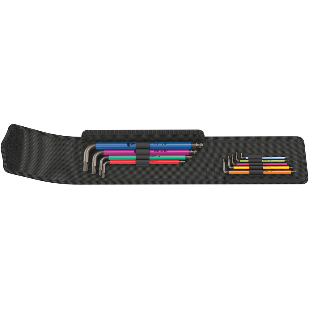 Jeu de clés mâles coudées, syst. impérial, BlackLaser 950/9 Hex-Plus WERA - 05022639001