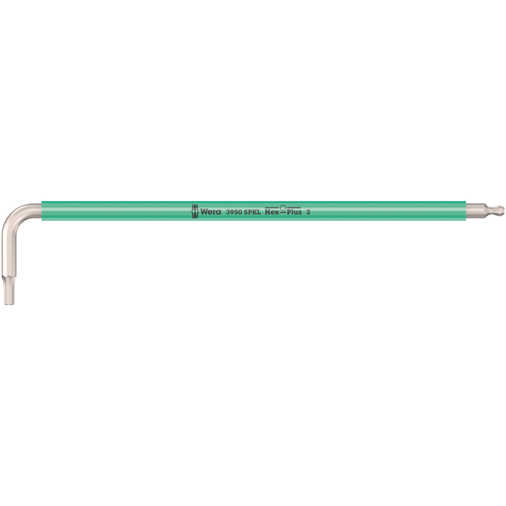Clés mâles coudées, syst. métrique, acier inoxydable 3950 SPKL Hex-Plus 2,0 türkis WERA - 05022661001