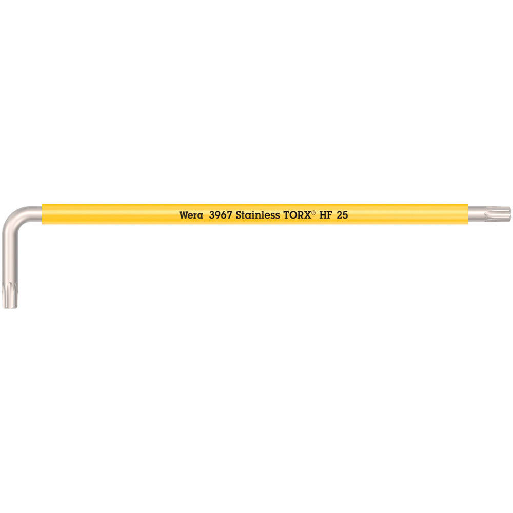 Clés mâles coudées avec fonction de retenue, version longue, acier inoxydable 3967 SXL HF TORX 25 WERA - 05022685001