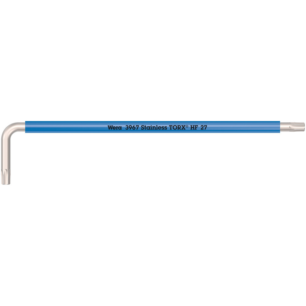 Clés mâles coudées avec fonction de retenue, version longue, acier inoxydable 3967 SXL HF TORX 27 WERA - 05022686001