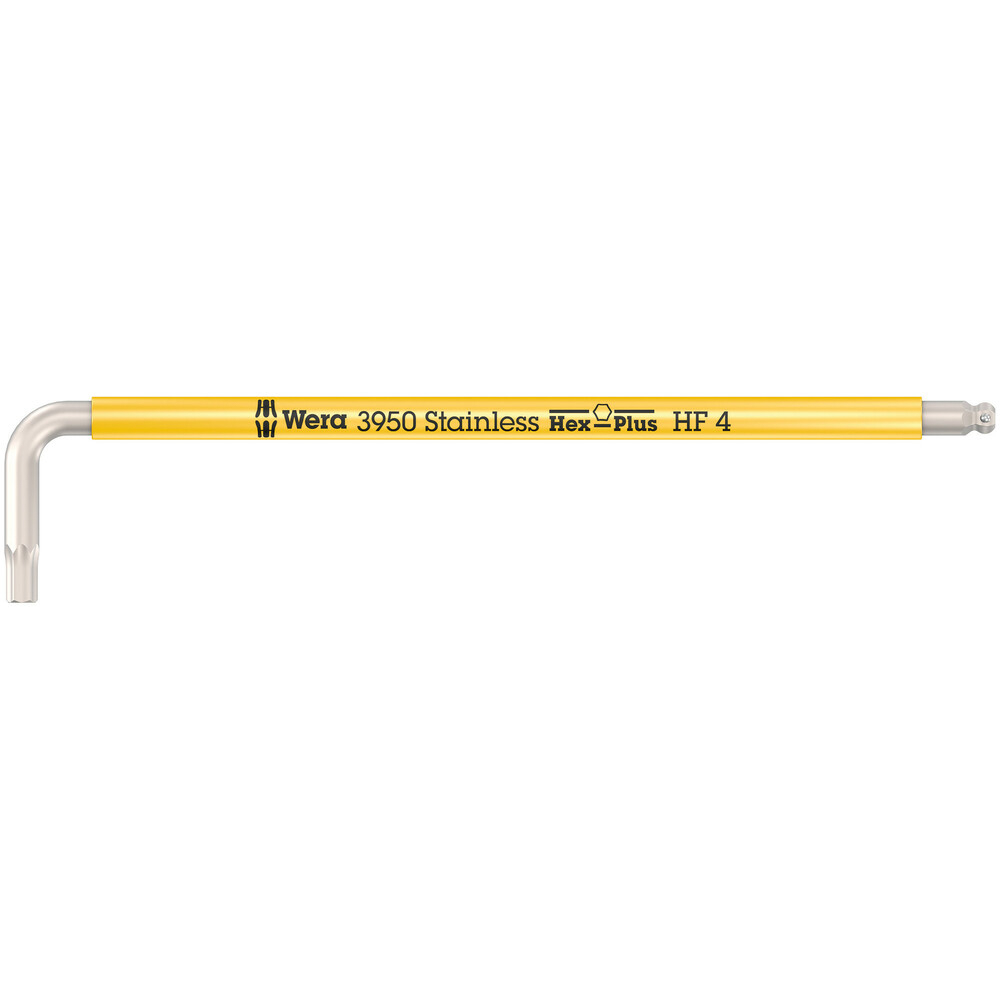 Clé coudée, métrique, inox, fonction retenue 3950 SPKL Hex-Plus HF 4,0 Wera - 05022694001