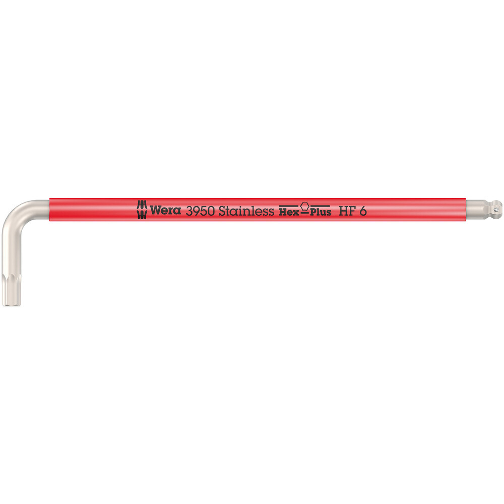 Clé coudée, métrique, inox, fonction retenue 3950 SPKL Hex-Plus HF 6,0 Wera - 05022696001