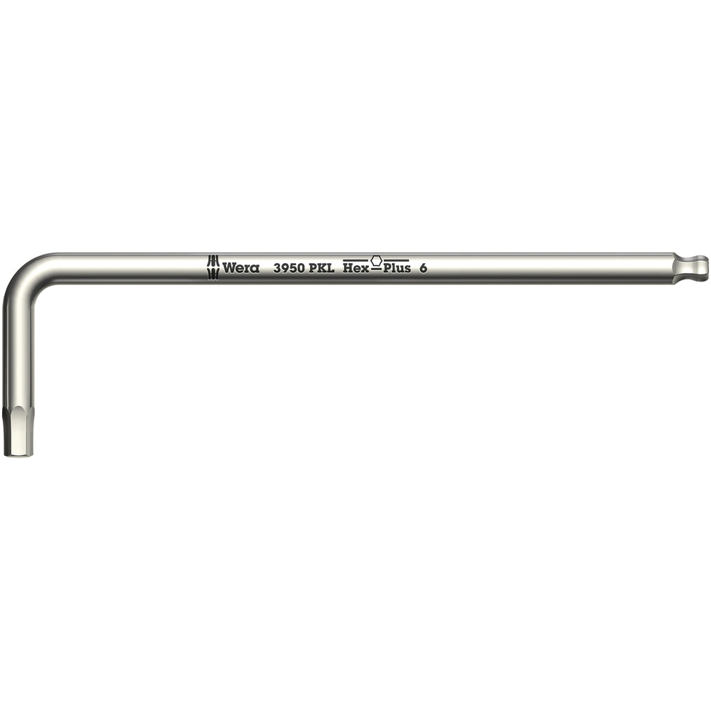 Clés mâles coudées, syst. métrique, acier inoxydable 3950 PKL Hex-Plus 8,0 WERA - 05022708001