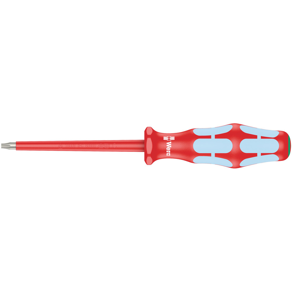 VDE Tournevis isolé pour vis TX, acier inox 3167 i TORX 9 x 80 mm Wera - 05022761001
