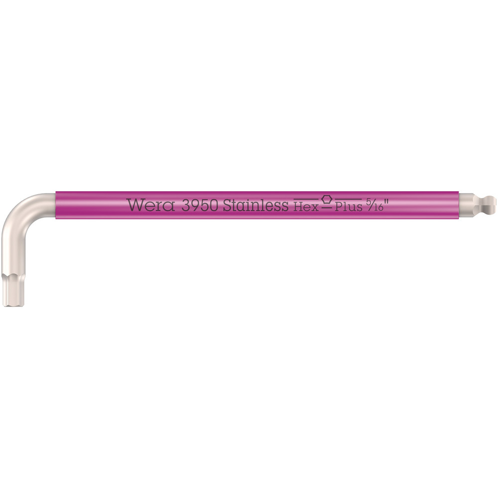 Clés mâles coudées,syst. impérial,acier inoxydable 3950 SPKL Multicolour Hex-Plus 5/16