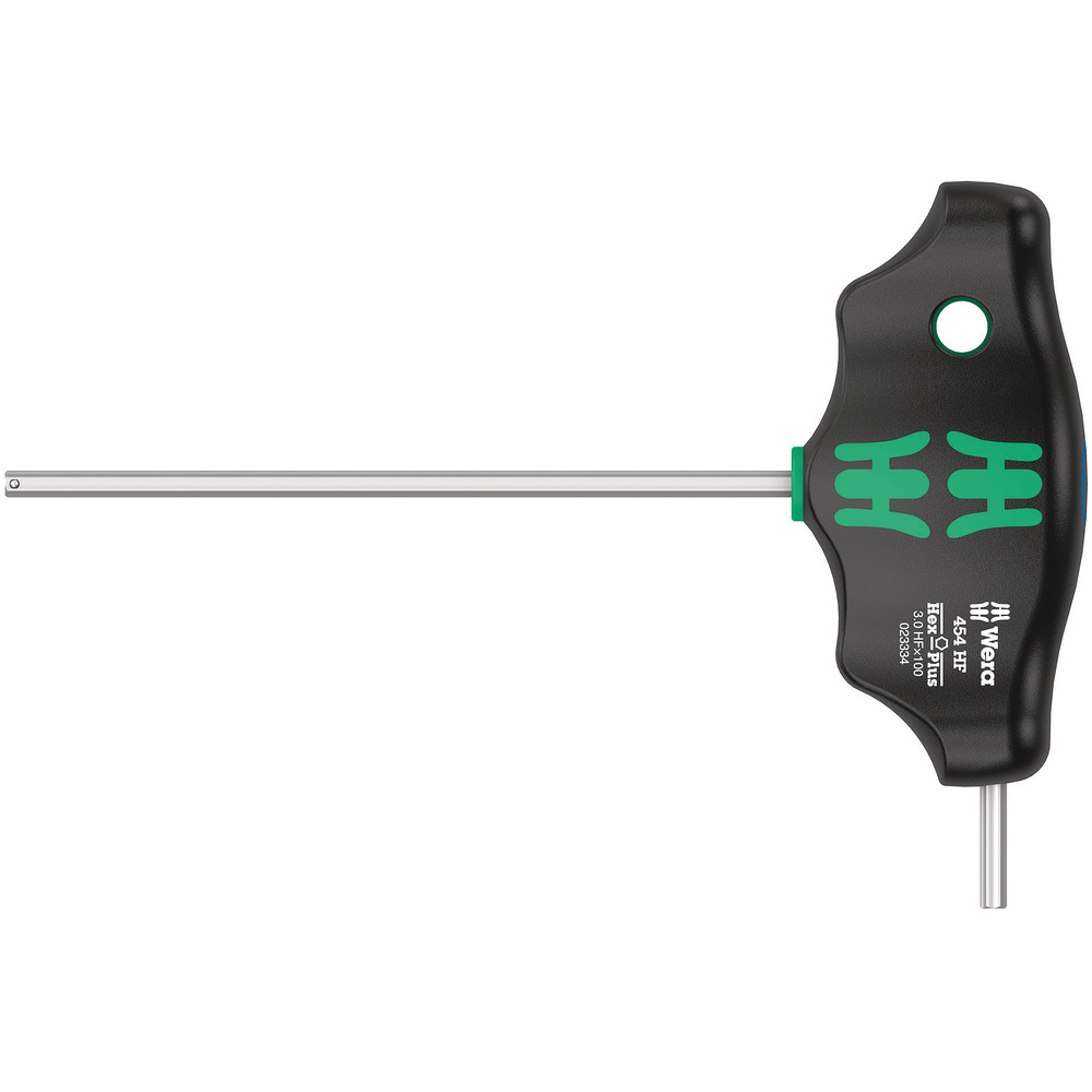 Tournevis hexagonal en T Hex-Plus avec fonction de retenue 454 Hex-Plus HF 3 x 100 mm WERA - 05023334001