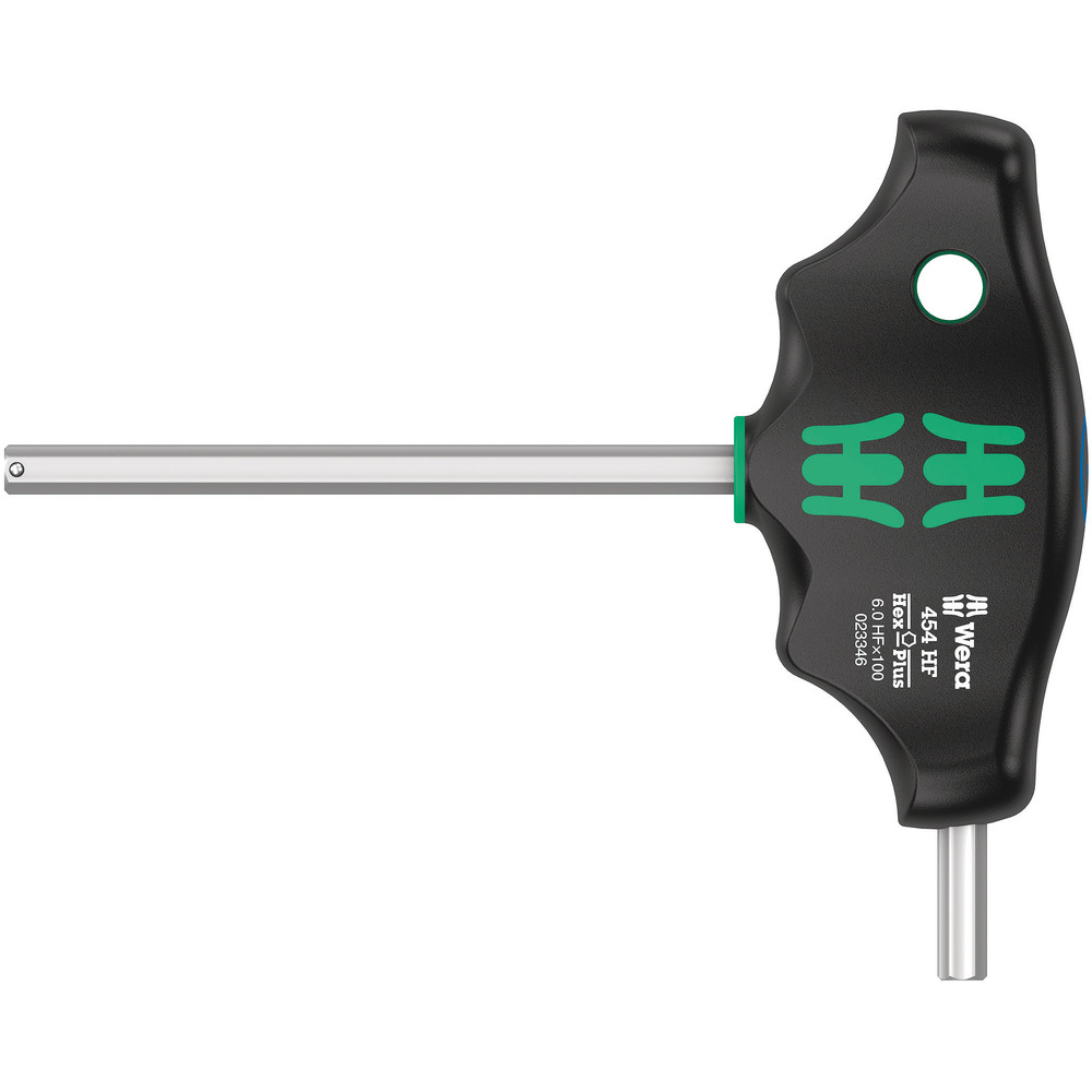 Tournevis hexagonal en T Hex-Plus avec fonction de retenue 454 Hex-Plus HF 6 x 100 mm WERA - 05023346001