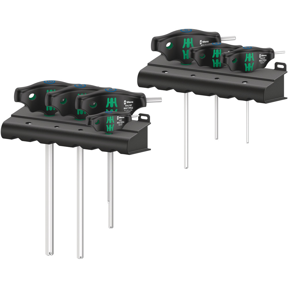 Set 1 Jeu de tournevis Hex-Plus à manche en T avec fonction de retenue 454/7 HF Set 1 WERA - 05023450001