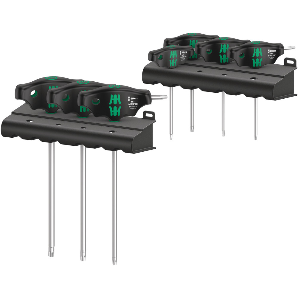 Set 1 Jeu de tournevis à manche en T avec fonction de retenue 467/7 TORX HF Set 1 WERA - 05023452001