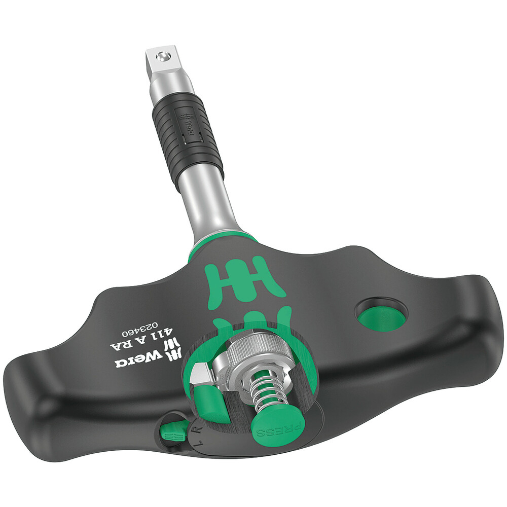 Tournevis adaptateur manche en T avec cliquet 411 A RA Wera - 05023460001