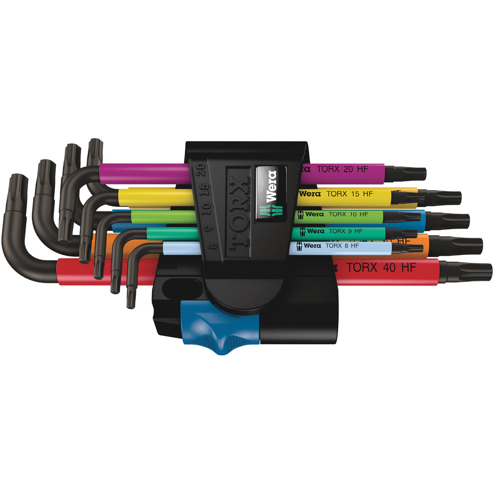 Clés mâles coudées avec fonction de retenue 967/9 TORX WERA - 05024179001