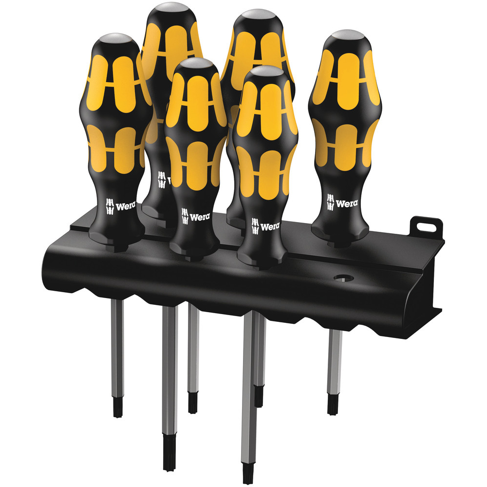 TORX Jeu de tournevis Kraftform Wera : le tournevis-burin + Rack 977/6 TORX WERA - 05024410001
