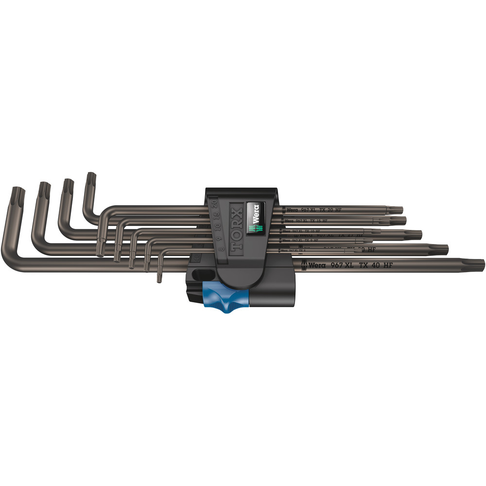 Clés mâles coudées avec fonction de retenue, version longue 967/9 TORX XL HF 1 WERA - 05024450001