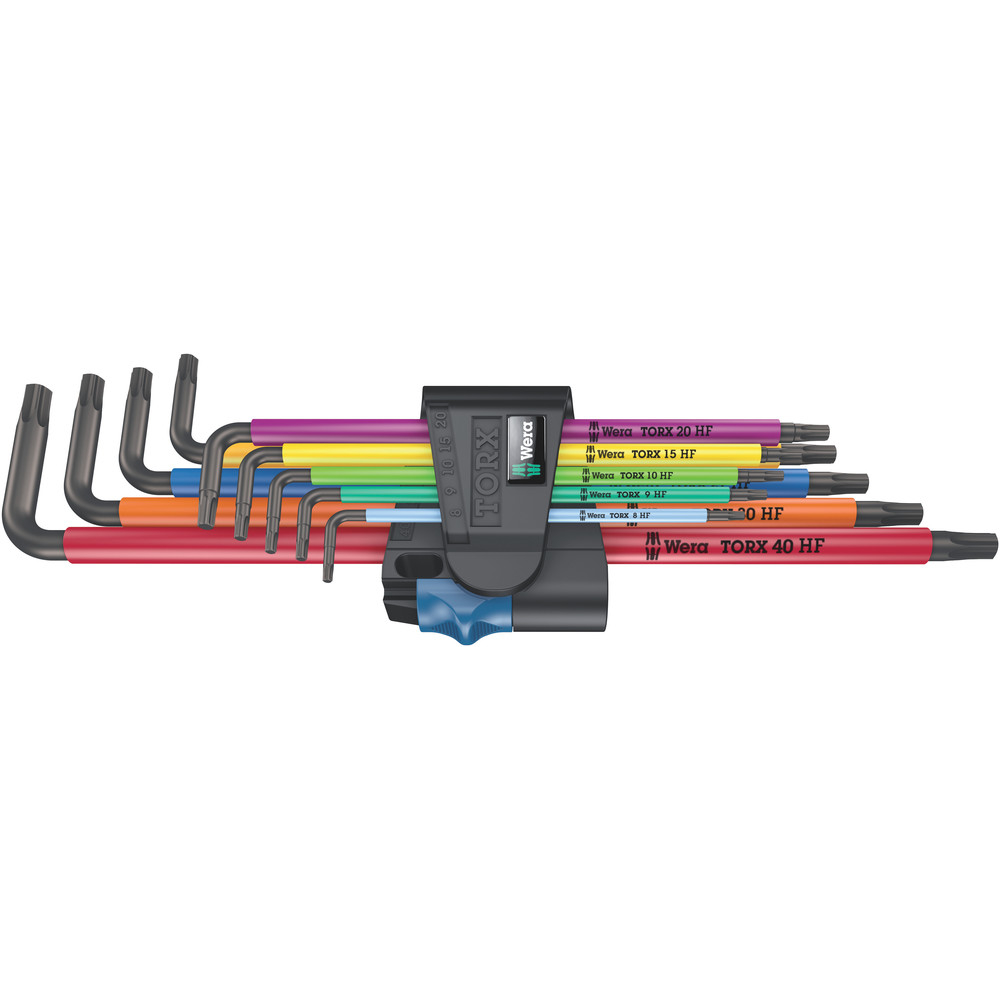 Jeu de 9 clés coudées TORX WERA HF de 8 à 40 TX - 05024470001