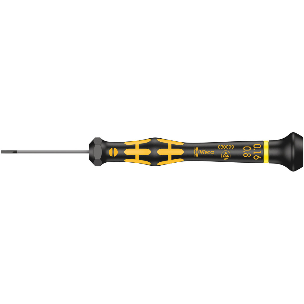 Tournevis Kraftform Micro pour vis à fente 1578 A ESD Micro 0,16 x 0,8 x 40 mm WERA - 05030099001