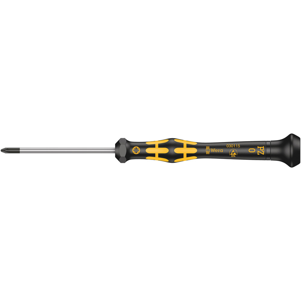 Tournevis Kraftform Micro pour vis cruciformes PZ 1555 ESD Micro PZ 0 x 60 mm WERA - 05030115001