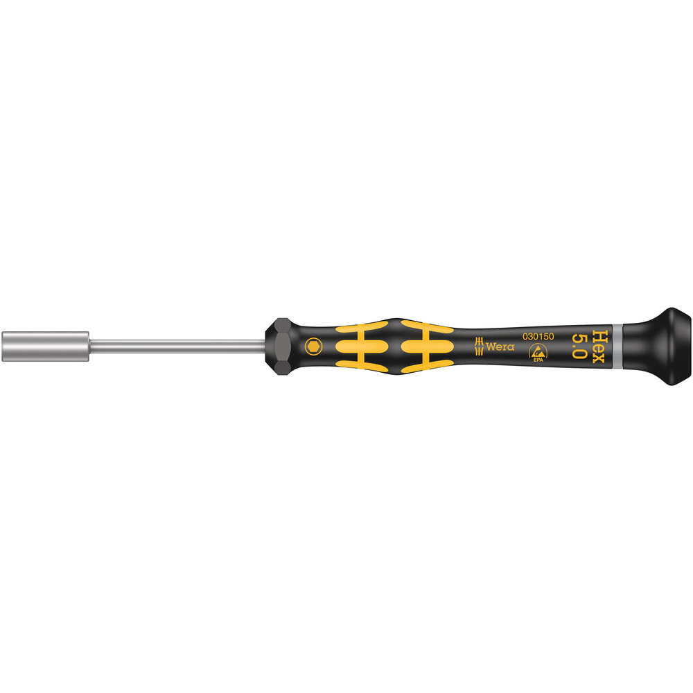 Tournevis ESD à douille Kraftform Micro 1569 ESD Micro 5,0 x 60 mm WERA - 05030150001