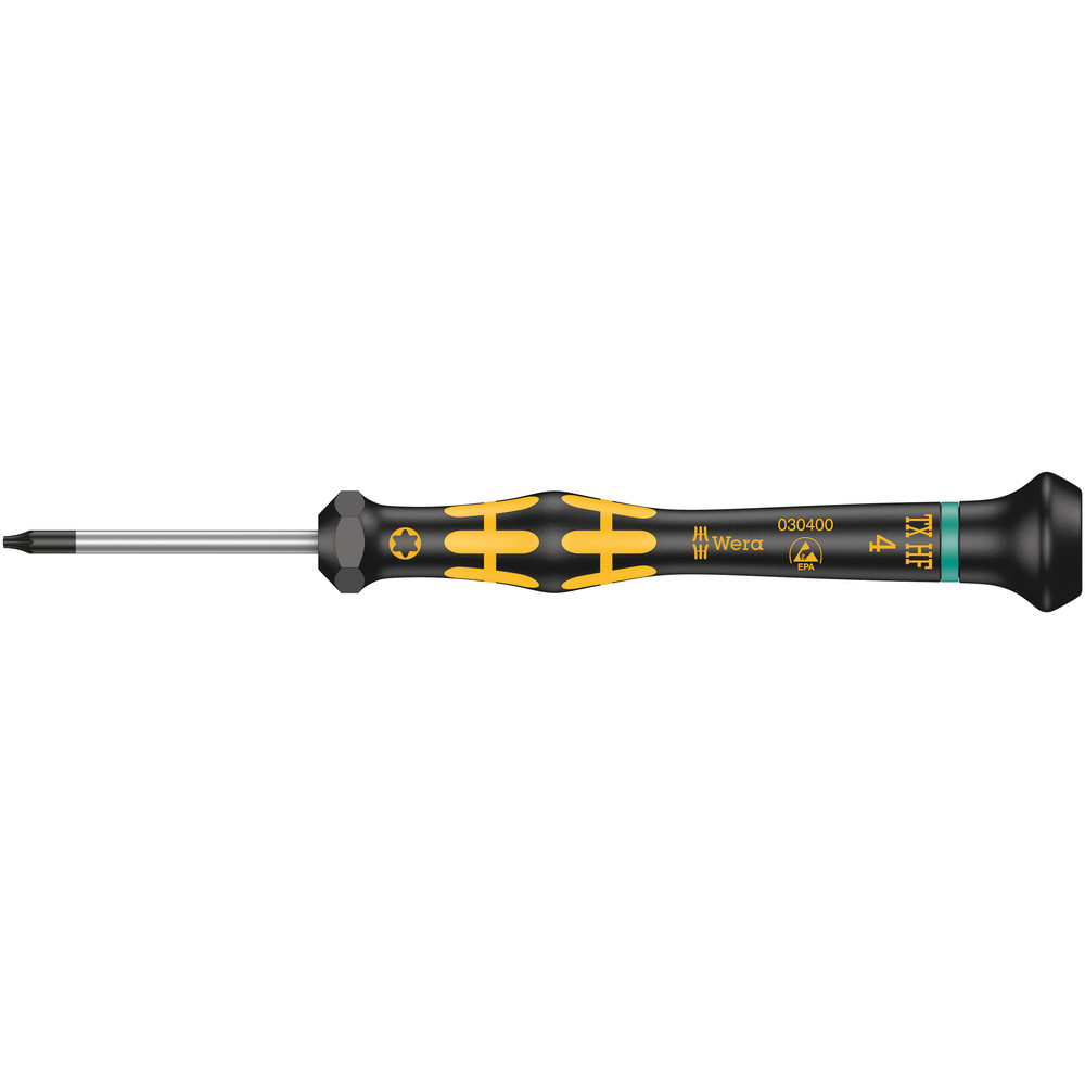 Tournevis Micro ESD avec fonction de retenue 1567 ESD Micro HF TX 4 x 40 mm WERA - 05030400001