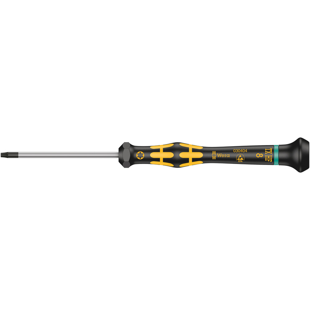 Tournevis Micro ESD avec fonction de retenue 1567 ESD Micro HF TX 8 x 60 mm WERA - 05030404001