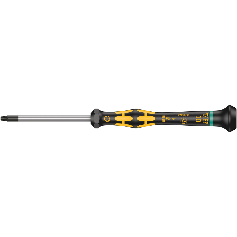 Tournevis Micro ESD avec fonction de retenue 1567 ESD Micro HF TX 10 x 60 mm WERA - 05030406001
