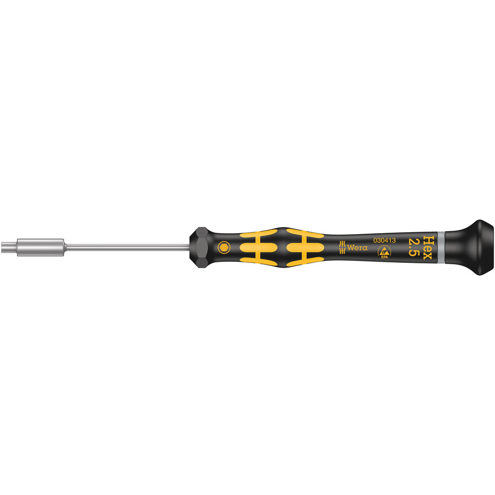 Tournevis ESD à douille Kraftform Micro 1569 ESD Micro 2,5 x 60 mm WERA - 05030413001