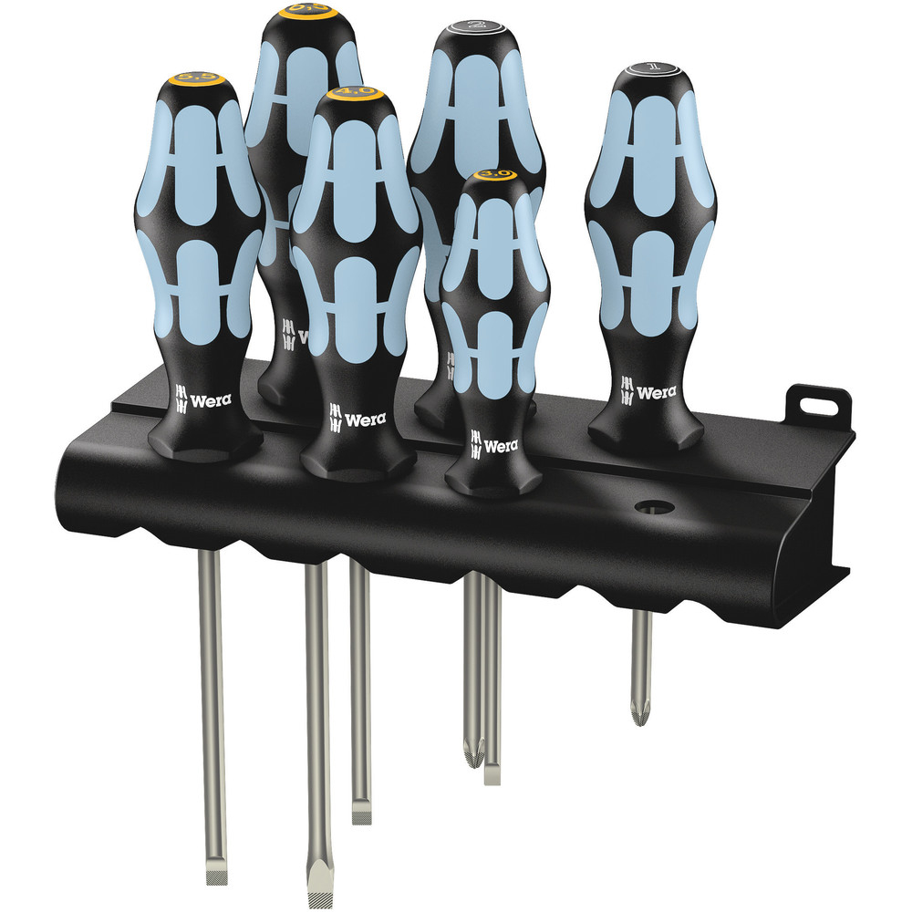 Jeu de tournevis, acier inoxydable + Rack 3334/3355/6 WERA - 05032061001