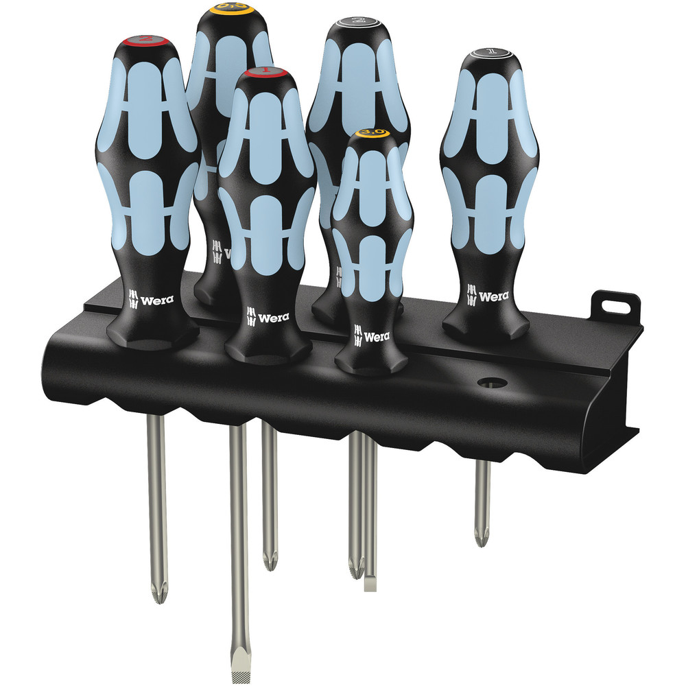 Jeu de tournevis, acier inoxydable + Rack 3334/3350/3355/6 WERA - 05032063001