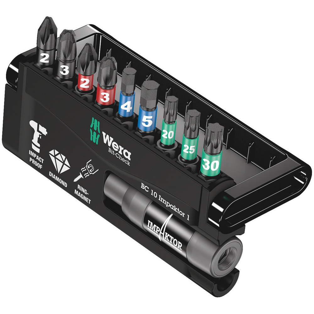 Coffret de 10 embouts Impaktor pour visseuse à choc WERA - 05057680001
