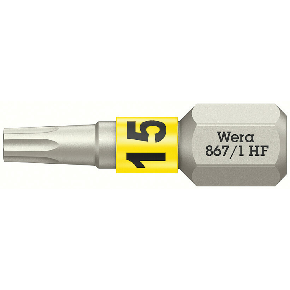 Embout avec fonction de retenue pour vis TORX 867/1 TORX HF 15 x 25 mm Wera - 05066141001