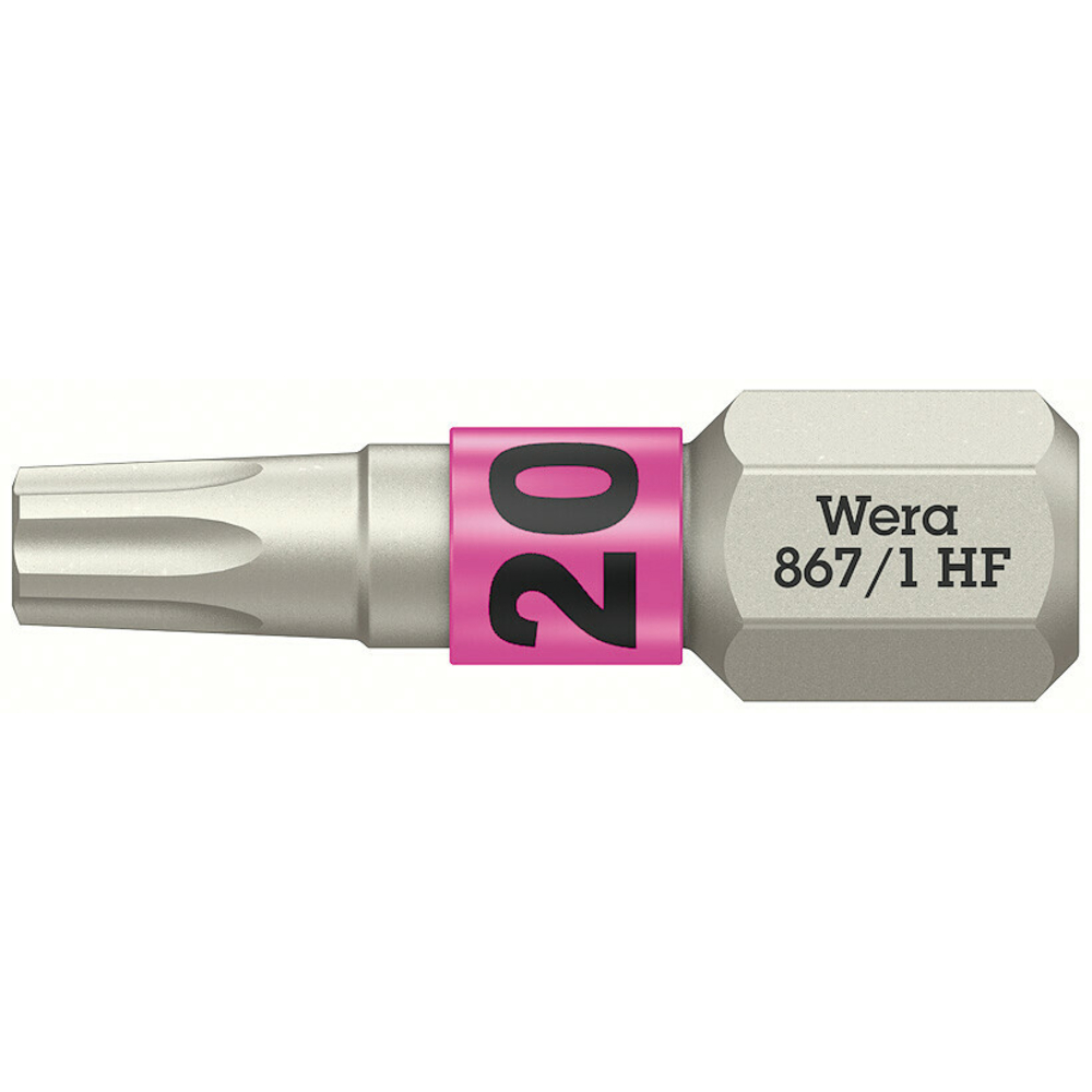 Embout avec fonction de retenue pour vis TORX 867/1 TORX HF 20 x 25 mm Wera - 05066142001
