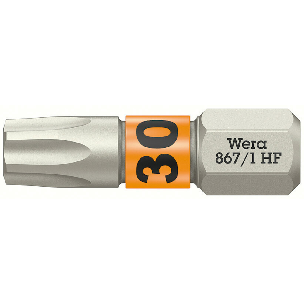 Embout avec fonction de retenue pour vis TORX 867/1 TORX HF 30 x 25 mm Wera - 05066144001