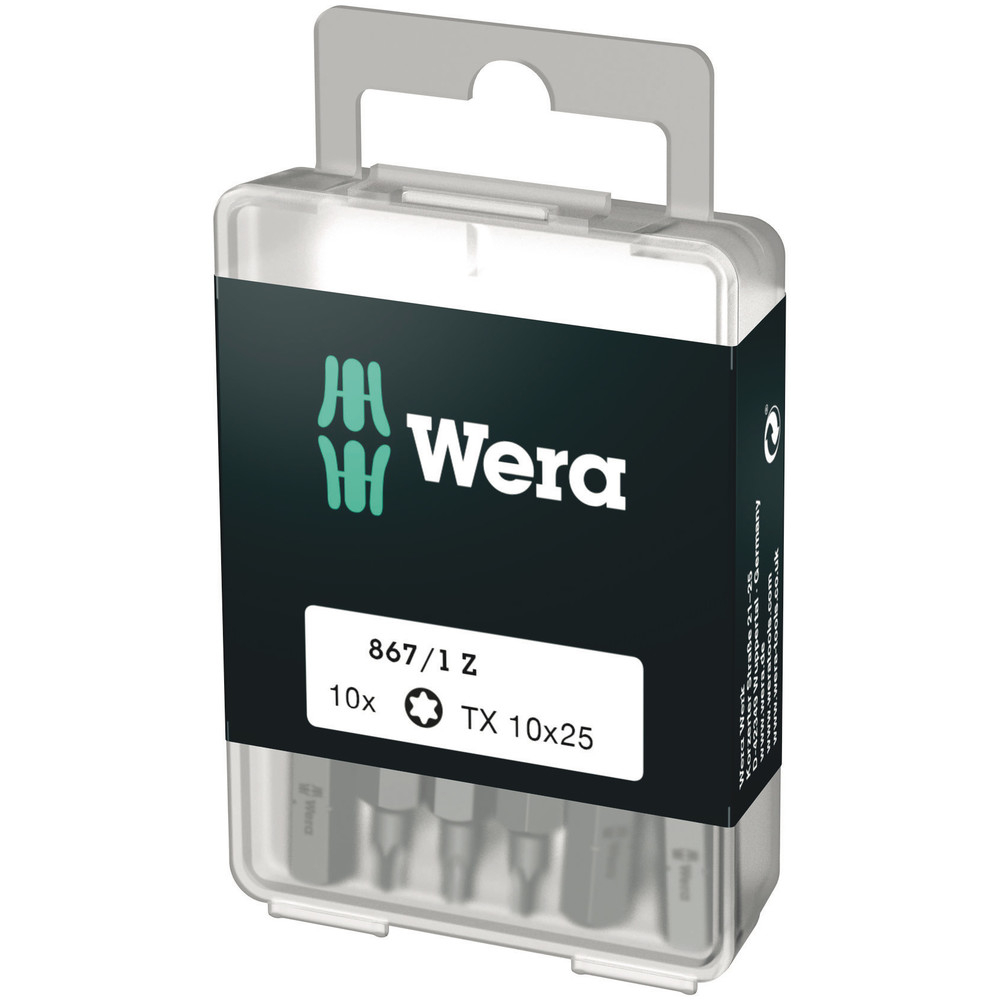 Embouts TORX DIY 867/1 Z TORX 10 x 25 mm DIY-Box WERA - 05072406001